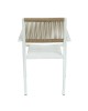 Πολυθρόνα Κήπου ArteLibre HORUS Λευκό/Καφέ Αλουμίνιο/Rattan 56x58x83cm Πολυθρόνα Κήπου ArteLibre HORUS Λευκό/Καφέ Αλουμίνιο/Rattan 56x58x83cm