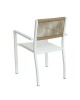 Πολυθρόνα Κήπου ArteLibre HORUS Λευκό/Καφέ Αλουμίνιο/Rattan 56x58x83cm Πολυθρόνα Κήπου ArteLibre HORUS Λευκό/Καφέ Αλουμίνιο/Rattan 56x58x83cm