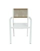 Πολυθρόνα Κήπου ArteLibre HORUS Λευκό/Καφέ Αλουμίνιο/Rattan 56x58x83cm Πολυθρόνα Κήπου ArteLibre HORUS Λευκό/Καφέ Αλουμίνιο/Rattan 56x58x83cm