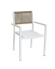 Πολυθρόνα Κήπου ArteLibre HORUS Λευκό/Καφέ Αλουμίνιο/Rattan 56x58x83cm Πολυθρόνα Κήπου ArteLibre HORUS Λευκό/Καφέ Αλουμίνιο/Rattan 56x58x83cm