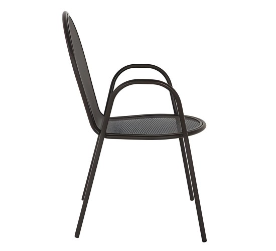 Πολυθρόνα Κήπου ArteLibre SATIS Μαύρο Μέταλλο 54x62x89cm Πολυθρόνα Κήπου ArteLibre SATIS Μαύρο Μέταλλο 54x62x89cm