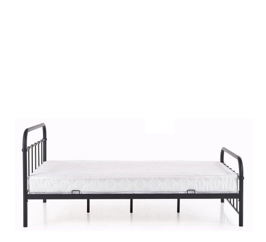 Κρεβάτι ArteLibre LIBERTY Μεταλλικό Sandy Black 209x124x93cm (Στρώμα 120x200cm)