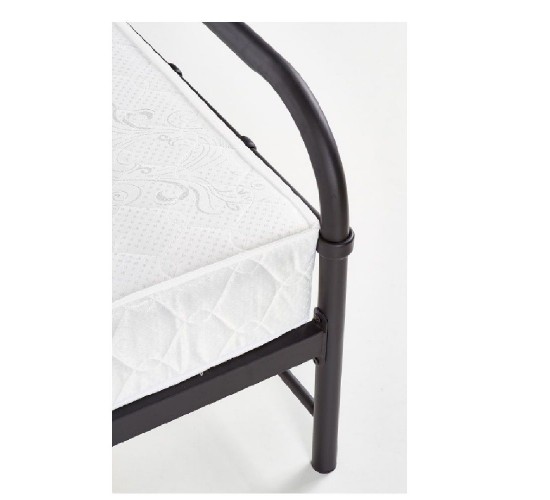 Κρεβάτι ArteLibre LIBERTY Μεταλλικό Sandy Black 209x124x93cm (Στρώμα 120x200cm)