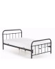Κρεβάτι ArteLibre LIBERTY Μεταλλικό Sandy Black 209x124x93cm (Στρώμα 120x200cm)