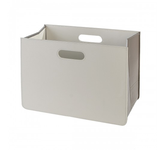 Θήκη Για Περιοδικά ArteLibre Λευκό Δερματίνη/Ύφασμα 19x40x30cm