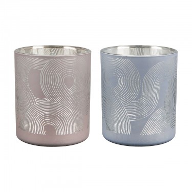 Θήκη Ρεσώ ArteLibre -Geo- Γυαλί 8cm Σε 2 Χρώματα