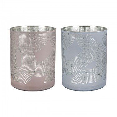 Θήκη Ρεσώ ArteLibre -Geo- Γυαλί 12.5cm Σε 2 Χρώματα