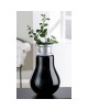 Βάζο ArteLibre Retro Μαύρο/Ασημί Γυαλί 36cm