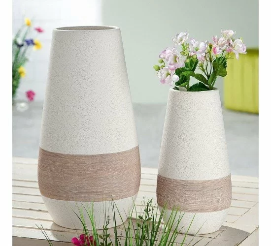 Βάζο Μπεζ Κεραμικό 25cm Βάζο Μπεζ Κεραμικό 25cm