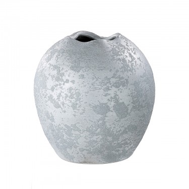 Βάζο ArteLibre Ασημί Κεραμικό 22cm