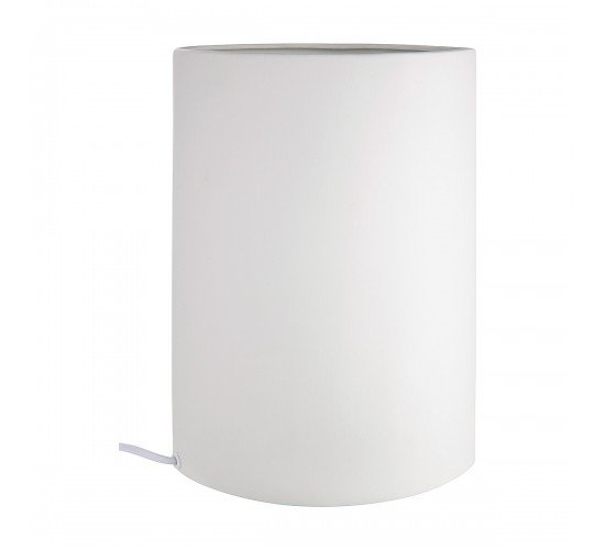 Λάμπα Επιτραπέζια Με Διακόσμηση Κάκτο Λευκό Πορσελάνη 10.5x18x28cm