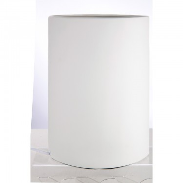 Λάμπα Επιτραπέζια ArteLibre Με Διακόσμηση Πρόσωπο Λευκό Πορσελάνη 10x18x28.5cm