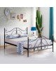 Κρεβάτι EVELYN Μεταλλικό Semy Glossy Black 210x159x109cm Κρεβάτι EVELYN Μεταλλικό Semy Glossy Black 210x159x109cm