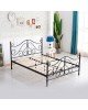 Κρεβάτι EVELYN Μεταλλικό Semy Glossy Black 210x159x109cm Κρεβάτι EVELYN Μεταλλικό Semy Glossy Black 210x159x109cm