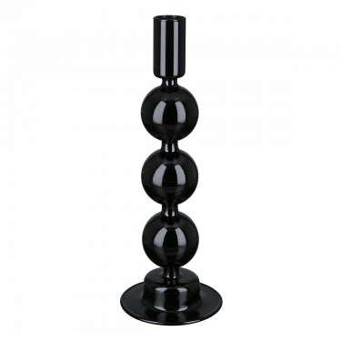 Κηροπήγιο ArteLibre Μαύρο Γυαλί 23cm