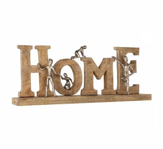 Διακοσμητικό -Home- Φυσικό/Μπρονζέ Ξύλο/Αλουμίνιο 8x60x23.5cm Διακοσμητικό -Home- Φυσικό/Μπρονζέ Ξύλο/Αλουμίνιο 8x60x23.5cm