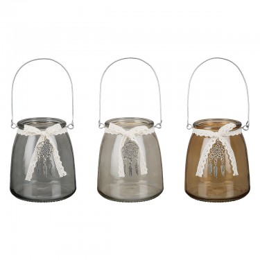 Θήκη Ρεσώ ArteLibre Με Χερούλι Διάφανο Γυαλί 11.5x13cm Σε 3 Αποχρώσεις