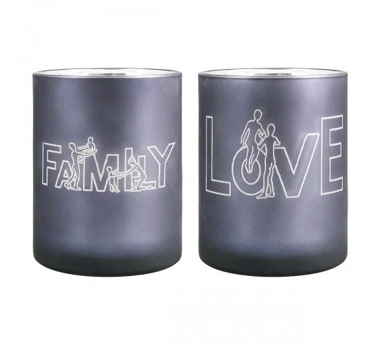 Θήκη Ρεσώ -Family- Γκρι Γυαλί 12.5cm Σε 2 Σχέδια Θήκη Ρεσώ -Family- Γκρι Γυαλί 12.5cm Σε 2 Σχέδια