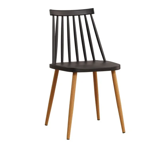 Καρέκλα ArteLibre CYGNET Μαύρο/Φυσικό PP/Μέταλλο 42x46x80cm Καρέκλα ArteLibre CYGNET Μαύρο/Φυσικό PP/Μέταλλο 42x46x80cm