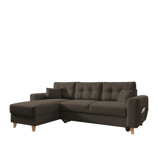 Καναπές Γωνιακός ArteLibre Αναστρέψιμη Γωνία JESSIE 235x160x85cm Καφέ Καναπές Γωνιακός ArteLibre Αναστρέψιμη Γωνία JESSIE 235x160x85cm Καφέ