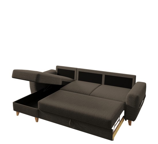 Καναπές Γωνιακός ArteLibre Αναστρέψιμη Γωνία JESSIE 235x160x85cm Καφέ Καναπές Γωνιακός ArteLibre Αναστρέψιμη Γωνία JESSIE 235x160x85cm Καφέ