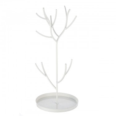 Μπιζουτιέρα Δέντρο ArteLibre Λευκό Μέταλλο 17x14x27cm