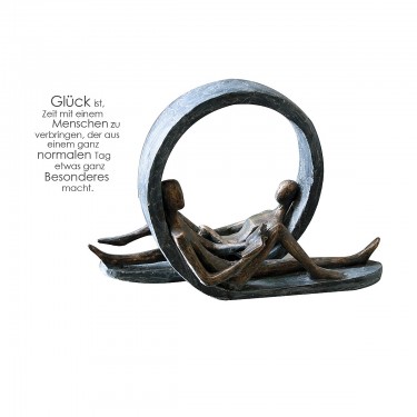 Διακοσμητικό ArteLibre -Time-Out- Με Φιγούρες Μπρονζέ/Γκρι Polyresin 13x29.5x22cm