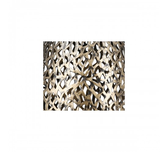 Βάζο ArteLibre Αντικέ Χρυσό Μέταλλο 21x80x10cm