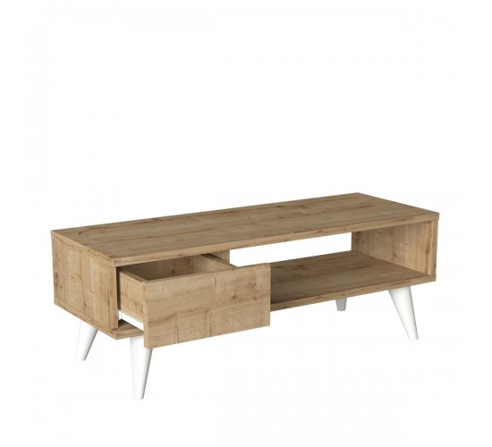 Έπιπλο Τηλεόρασης ArteLibre TELENDOS Φυσικό Μοριοσανίδα/Μελαμίνη 90x30x33cm