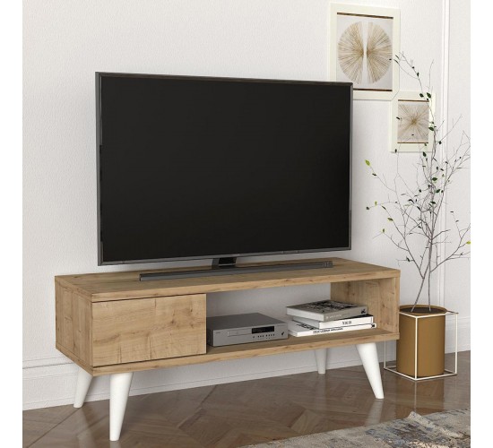 Έπιπλο Τηλεόρασης ArteLibre TELENDOS Φυσικό Μοριοσανίδα/Μελαμίνη 90x30x33cm