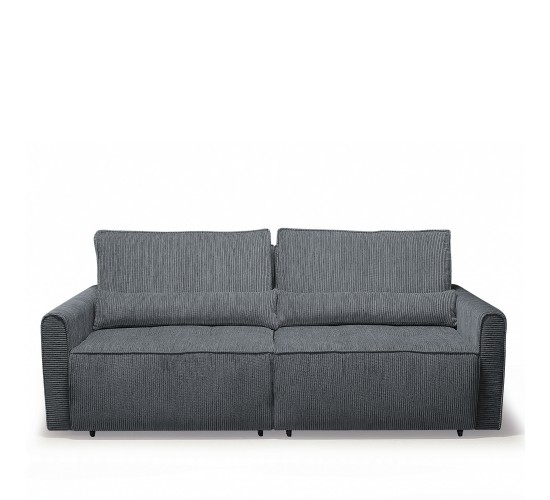 Καναπές Κρεβάτι Τριθέσιος ArteLibre SHELBY Γκρι 215x110x90cm Καναπές Κρεβάτι Τριθέσιος ArteLibre SHELBY Γκρι 215x110x90cm