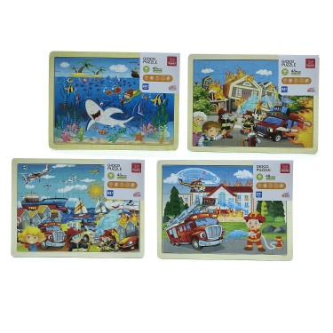 Παιχνίδι Παζλ 48 Κομματιών 40x30cm Σε 4 Σχέδια Για 2  Ετών