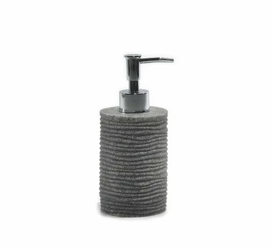 Ντισπένσερ Γκρι Polyresin 240ml Φ7.3x17.2cm Ντισπένσερ Γκρι Polyresin 240ml Φ7.3x17.2cm