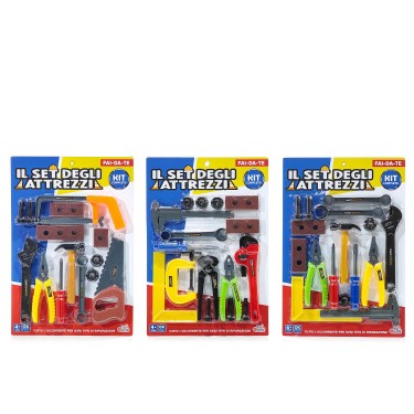 Παιχνίδι Σετ Εργαλείων -Κάνε Το Μόνος Σου- Πολύχρωμο Πλαστικό Σε 3 Σχέδια Για 3  Ετών