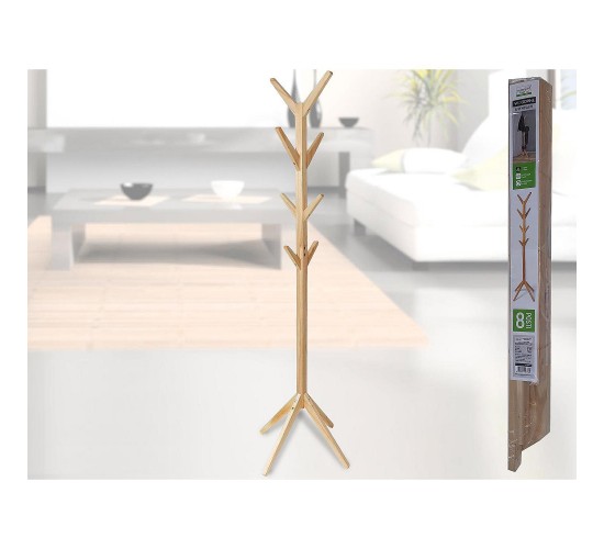 Καλόγερος 8 Θέσεων Φυσικό Ξύλο 35x35x167.5cm Καλόγερος 8 Θέσεων Φυσικό Ξύλο 35x35x167.5cm