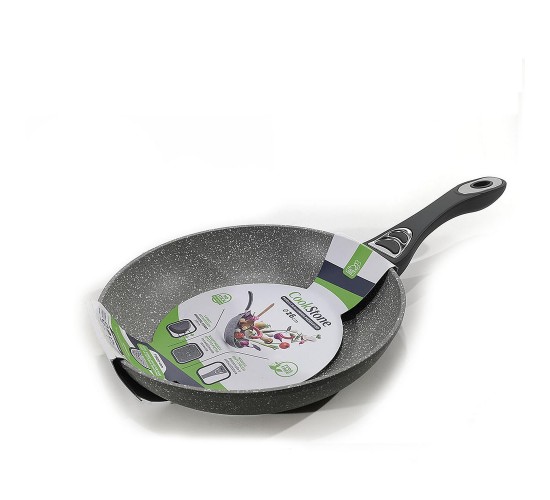 Τηγάνι Αντικολλητικό Αλουμινίου Με Επίστρωση Stone Λαβή Soft-Touch Φ26cm
