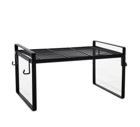 Βάση Οργάνωσης Κουζίνας 1 Ράφι Μαύρο Μέταλλο 33.5x21x18cm