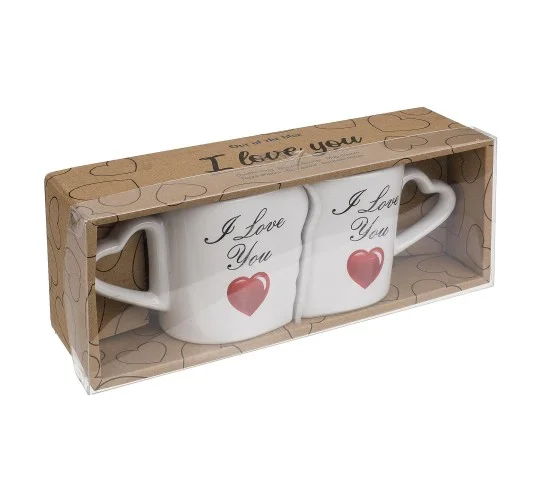 Κούπα Διπλή -I Love You- Λευκό Κεραμικό 8.5x9cm 2Τμχ Κούπα Διπλή -I Love You- Λευκό Κεραμικό 8.5x9cm 2Τμχ