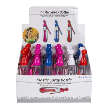 Μπουκάλι Νερού Σπρέι 75ml Με Λουράκι Πλαστικό 22cm Σε 4 Χρώματα