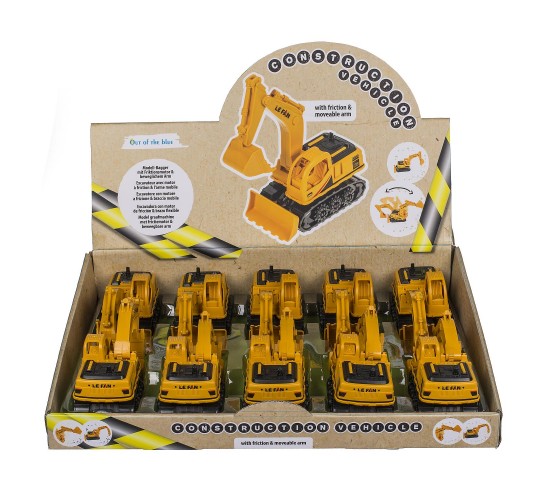 Παιχνίδι Εκσκαφέας Με Κινούμενα Τμήματα Κίτρινο/Μαύρο Πλαστικό 16cm