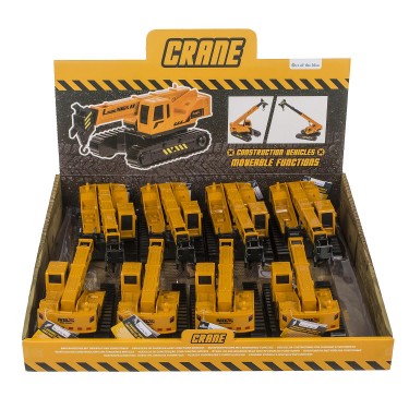 Παιχνίδι Γερανός Με Κινούμενα Τμήματα Κίτρινο/Μαύρο Πλαστικό 21cm