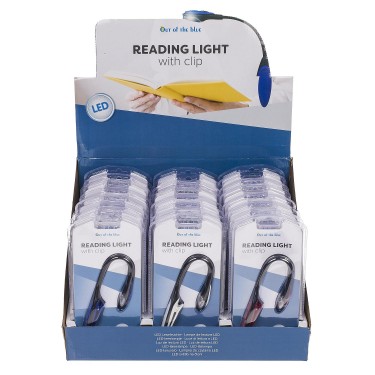 Φακός LED Διάβασματος Με Κλιπ Πλαστικό 16m Μπαταρίας Σε 3 Χρώματα