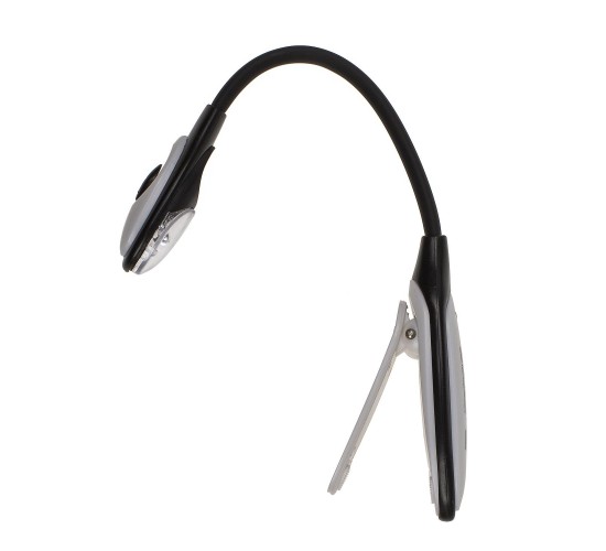 Φακός LED Διάβασματος Με Κλιπ Πλαστικό 16m Μπαταρίας Σε 3 Χρώματα