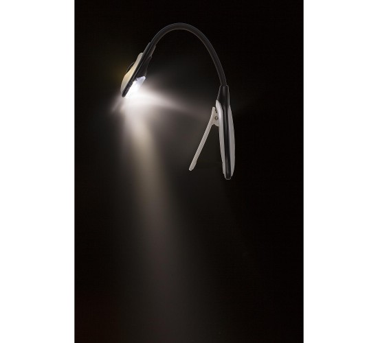 Φακός LED Διάβασματος Με Κλιπ Πλαστικό 16m Μπαταρίας Σε 3 Χρώματα