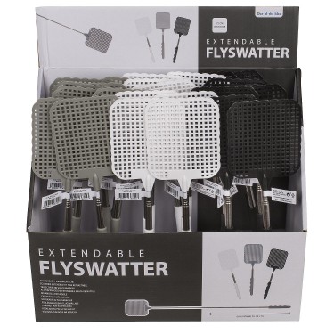 Μυγοσκοτώστρα Πτυσσόμενη Πλαστικό/Μέταλλο 72cm Σε 3 Χρώματα