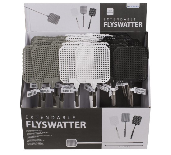 Μυγοσκοτώστρα Πτυσσόμενη Πλαστικό/Μέταλλο 72cm Σε 3 Χρώματα