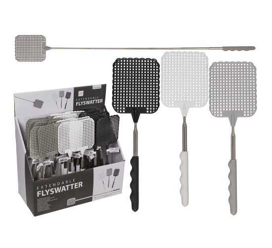 Μυγοσκοτώστρα Πτυσσόμενη Πλαστικό/Μέταλλο 72cm Σε 3 Χρώματα