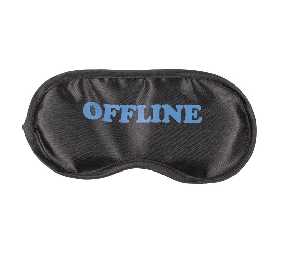 Μάσκα Ύπνου Με Slogan Στα Αγγλικά Μαύρο Σε 6 Σχέδια