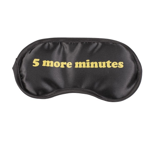 Μάσκα Ύπνου Με Slogan Στα Αγγλικά Μαύρο Σε 6 Σχέδια