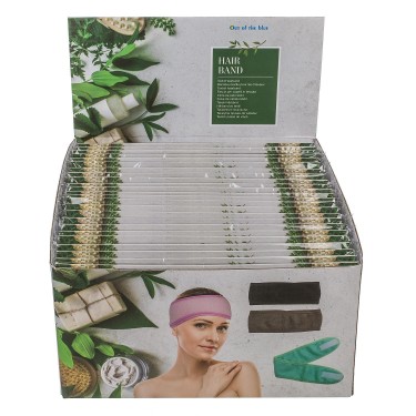 Κορδέλα Μαλλιών Spa & Beauty 100%  Polyester 60x6cm Σε 4 Χρώματα